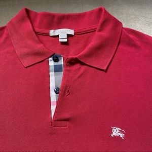 Burberry Brit Men’s Polo - Size M, Red